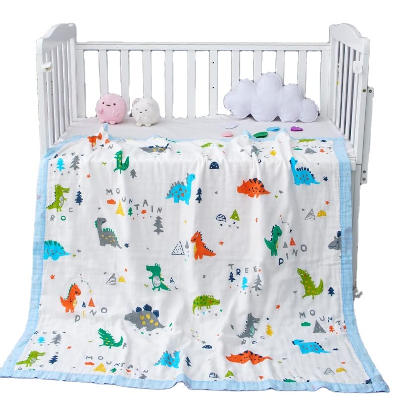 Teri Beri Muslin Swaddle Blanket for Newborn Baby Organic Cotton Muslin for Baby (White)(Pack of 1)