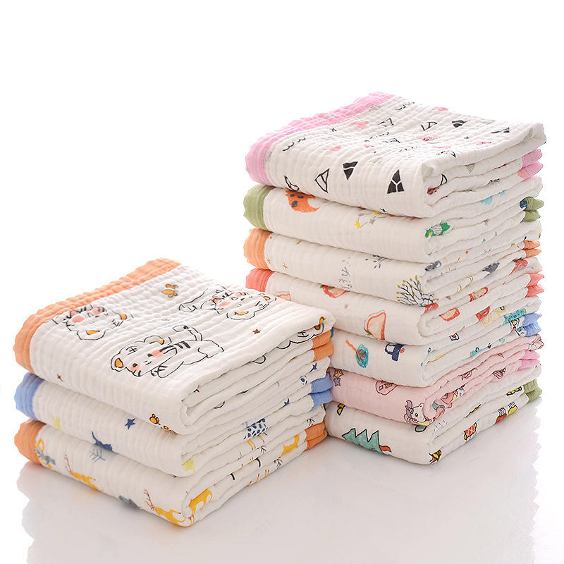 Teri Beri Muslin Swaddle Blanket for Newborn Baby Organic Cotton Muslin for Baby (White)(Pack of 1)