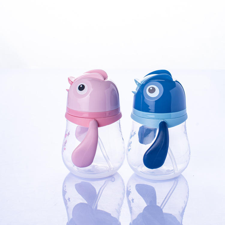 Teri Beri BPA Free Kids 210ML Drinking Tritan Water Bottle Plastic Sippy Baby Training Children Cups with Handle (ANY ONE, Multicolor)
